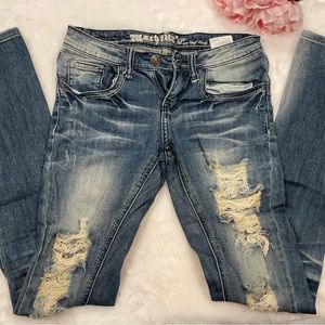 Machine Jeans Size 1 Ripped Skinny Jeans